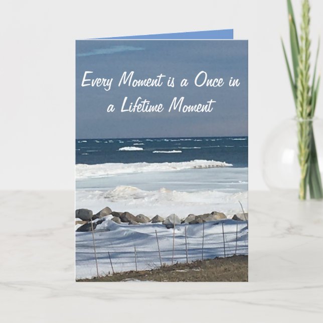"Once in a Lifetime" inspirational cards (Front)