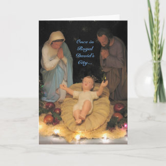 Once in Royal David's City Christmas Card