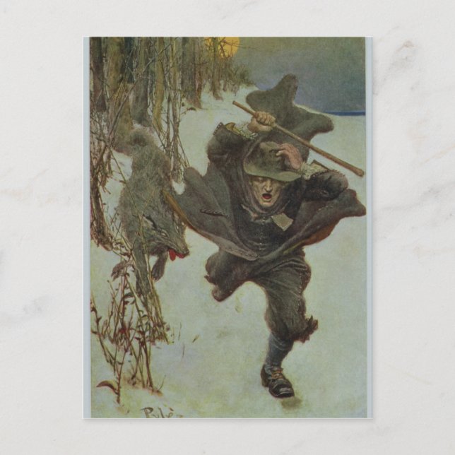 Once it Chased Doctor Wilkinson Postcard (Front)