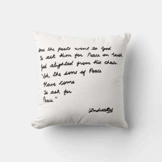 Once the poets went to God Throw Pillow