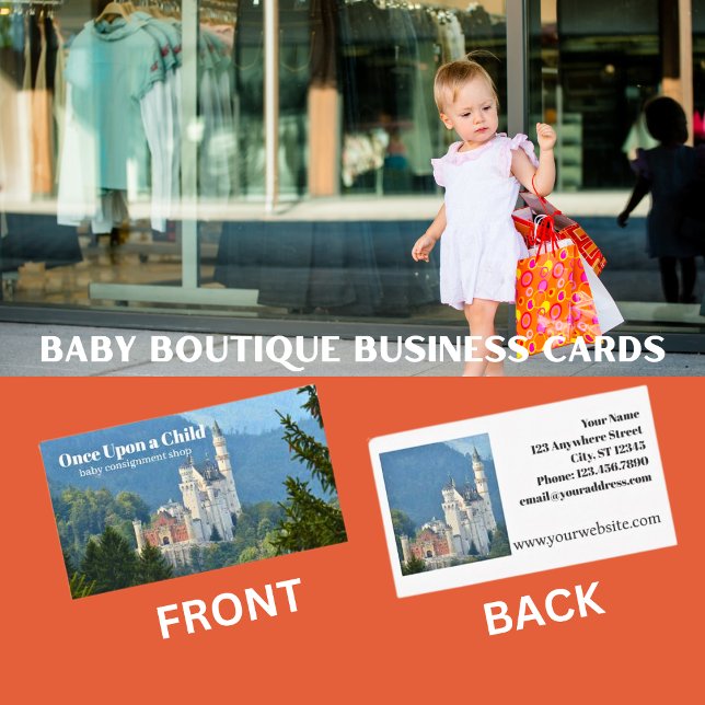 Once Upon A Child Baby Boutique Business Card (Creator Uploaded)
