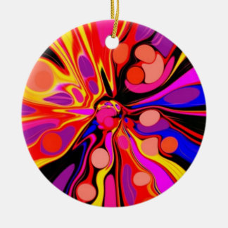 Once Upon A Groovy Time Ceramic Ornament