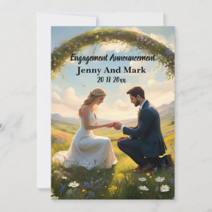 Once Upon A Magical Wedding Proposal, Engagement  Invitation