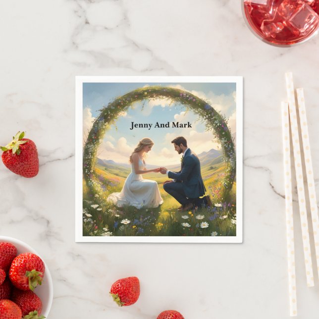 Once Upon A Magical Wedding Proposal,  Napkin (Insitu)