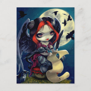 "Once Upon a Midnight Dreary" Postcard