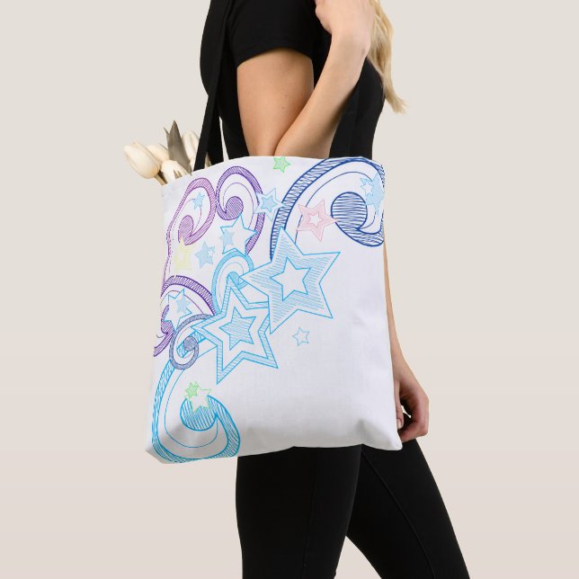 Once Upon a Shooting Star Tote Bag (Close Up)