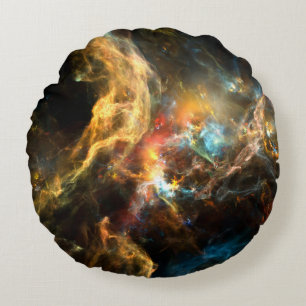 Once Upon a Space series. Abstract design made of Round Pillow