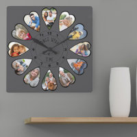 Once Upon a Time 12 Heart Shaped Photos Dark Grey