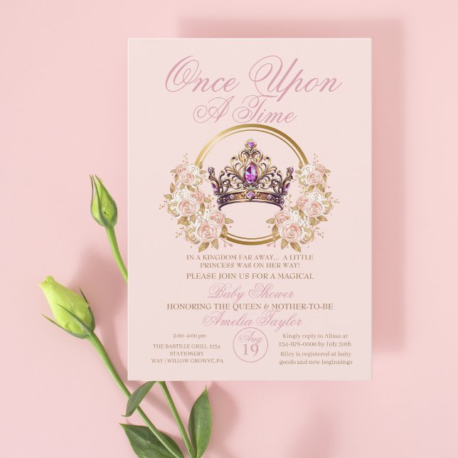 Once Upon a Time Baby Girl Shower Invitation (Creator Uploaded)