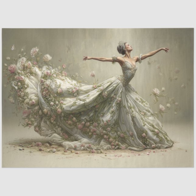 Once upon a Time Ballerina  Tissue Paper (Front)