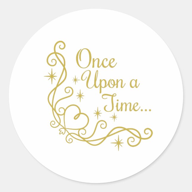 Once Upon A Time Classic Round Sticker (Front)