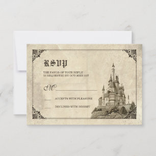 Once Upon a Time   Fairy Tale Castle RSVP Card