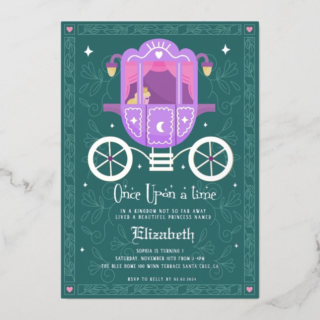 Once upon a Time Fairytale Birthday Party (Front)
