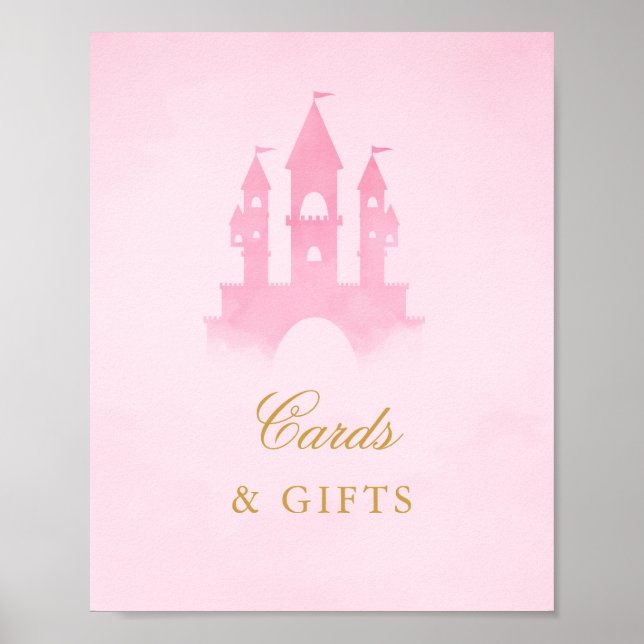 Once Upon A Time Fairytale Castle Cards & Gifts Poster (Front)