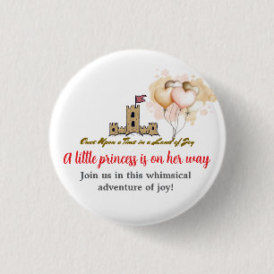 Once Upon a Time in a Land of Joy 1 Inch Round Button