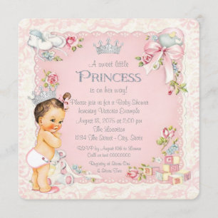 Once Upon a Time Little Princess Baby Shower Invitation