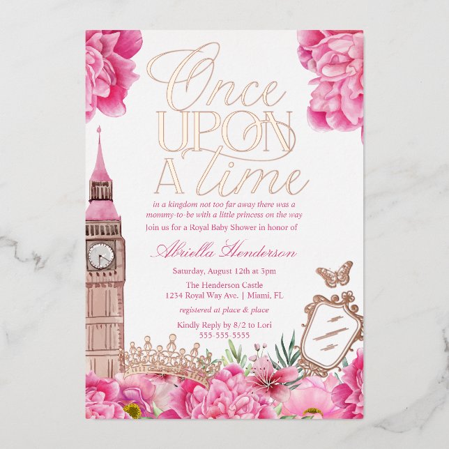 Once Upon a Time Princess Baby Shower (Front)