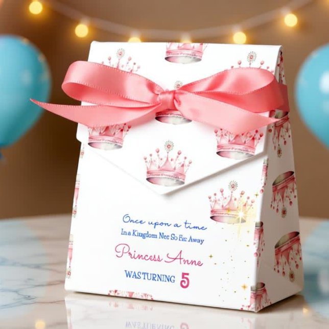 Once upon a time, Princess Birthday Favor Box (Creator Uploaded)