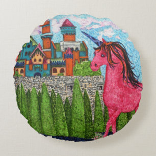 Once Upon a Time-Round Throw Pillow