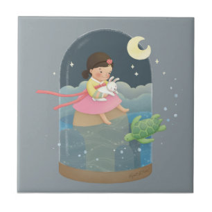 Once Upon A Time: The Rabbit's Liver Illustration  Tile