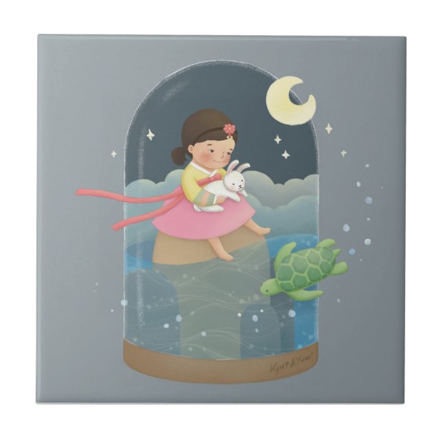 Once Upon A Time: The Rabbit's Liver Illustration  Tile (Front)