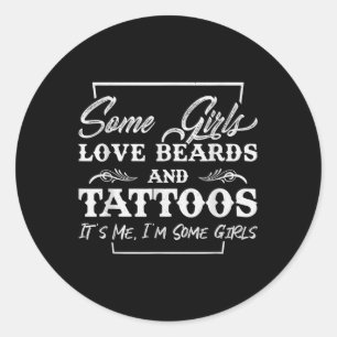 Once Upon A Time There Was A Girl And A Dog Tattoo Classic Round Sticker