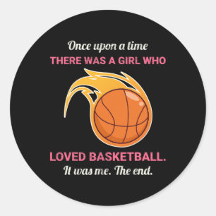 Once Upon A Time There Was A Girl Who Loved Bysket Classic Round Sticker