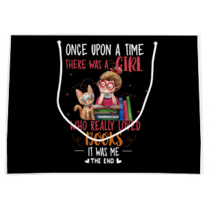 Once Upon A Time There Was A Girl Who Really Books Large Gift Bag