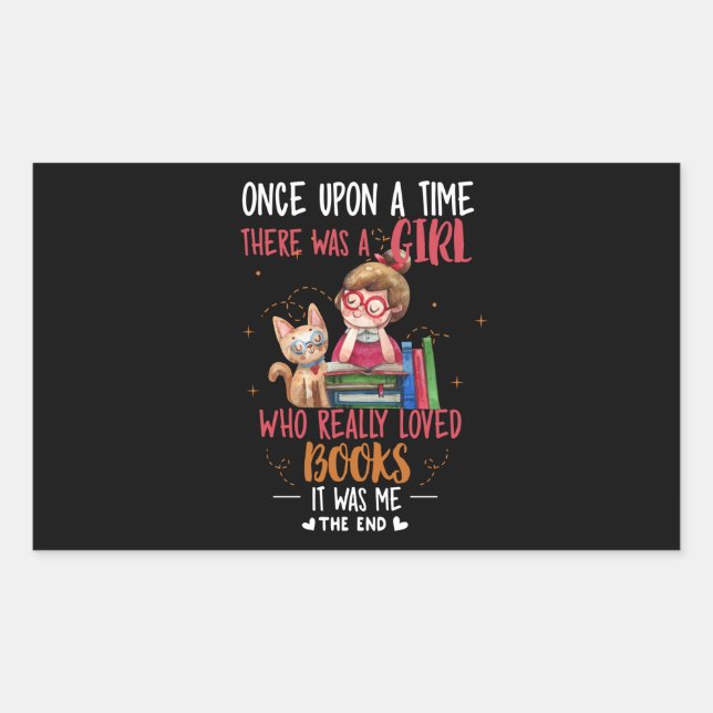 Once Upon A Time There Was A Girl Who Really Books Sticker (Front)