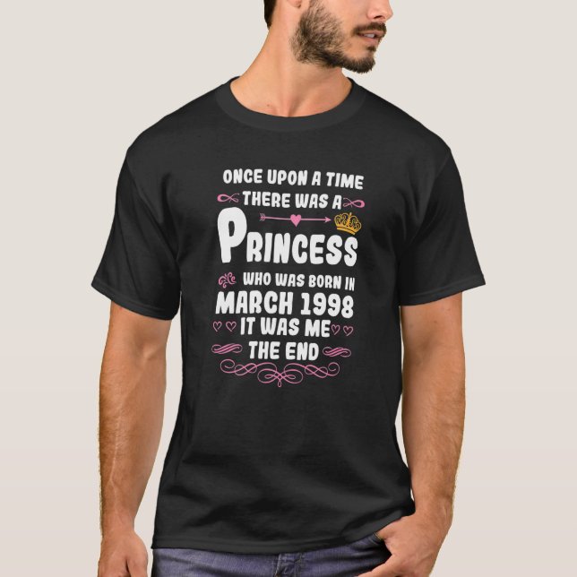 Once upon a time there was a princess March 1998 B T-Shirt (Front)