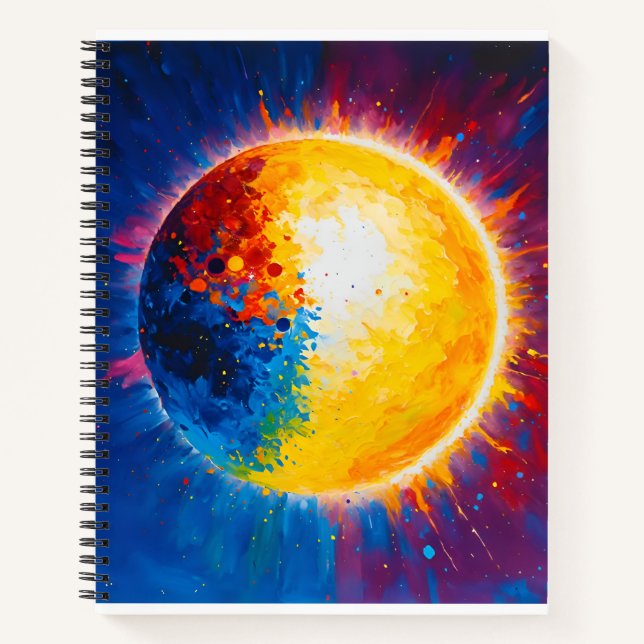 Once upon a time there was the sun and the moon notebook (Front)