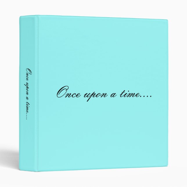 "Once upon a time...." wedding binder (Front/Spine)