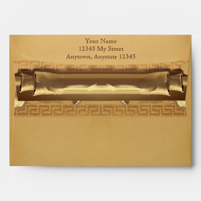 Once Upon a Time Wedding Envelope (Back (Top Flap))