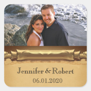 Once Upon a Time Wedding Favour Sticker