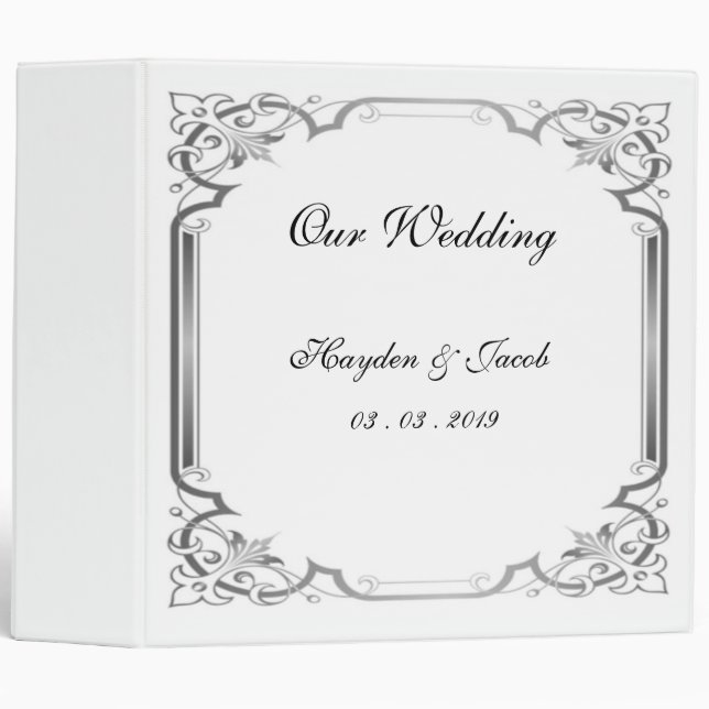 Once Upon a Time Wedding Photo Binder (Front/Spine)