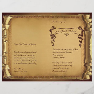 Once Upon a Time Wedding Program