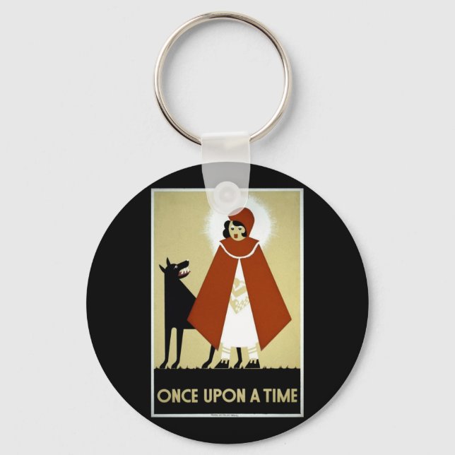 Once Upon a Time - WPA Poster - Keychain (Front)