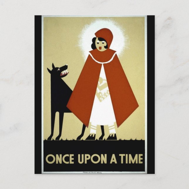 Once Upon a Time - WPA Poster - Postcard (Front)