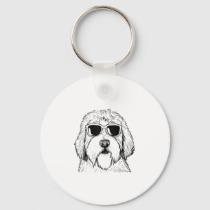 Once Upon Time There Was Man - Funny Giant Schnauz Keychain
