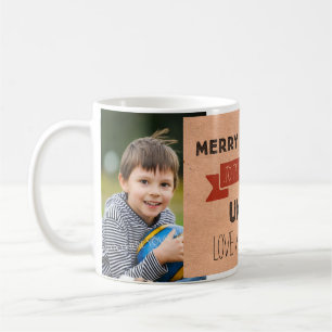 Oncle Christmas Mug de photo de papier d'emballage