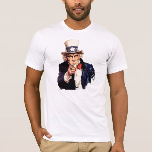 Oncle des T-shirts hommes patriotiques Sam