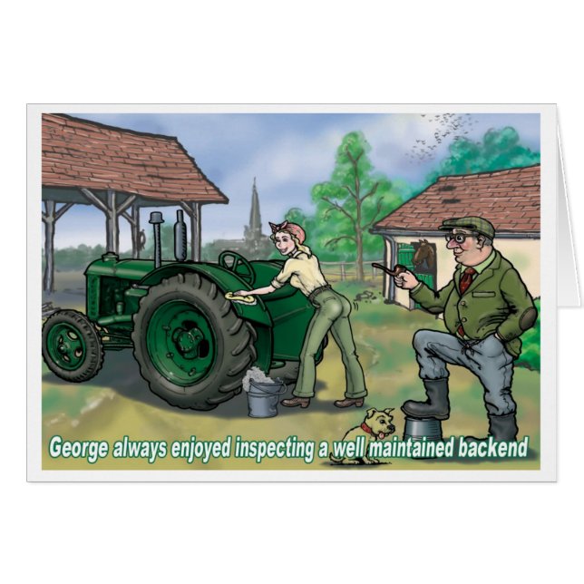 Oncle George 3 de carte de tracteur (Devant horizontal)