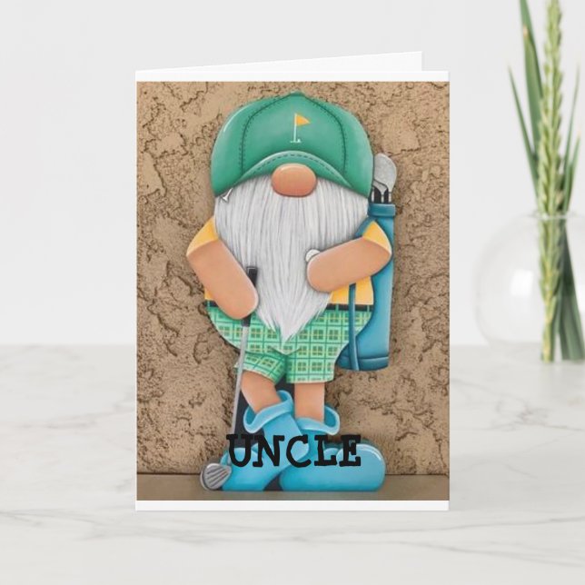 "ONCLE" JOYEZ NOËL À VOUS ! CARTE DE VACANCES (Devant)