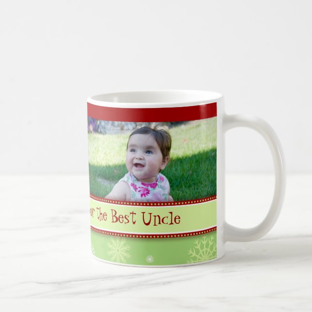 Oncle Mug de Joyeux Noël de flocons de neige (Droite)