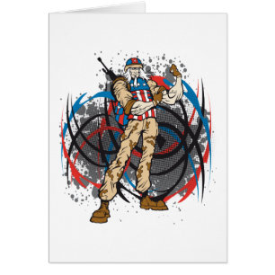 Oncle Sam Camouflage Tribal Chasseur Crâne