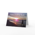 * ONCLE'S BANTHDAY* PLAGE ET CARTE DE SOUHAITS D'A