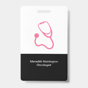 Oncologist Medical Cancer Doctor Office Name ID Badge