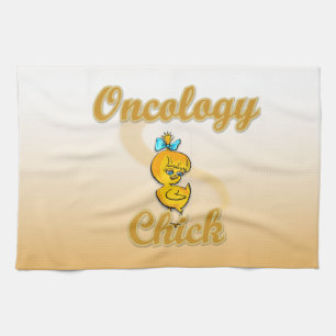 Oncology Chick Kitchen Towel