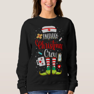 Oncology Christmas Crew Oncology Nurse Oncologist Sweatshirt