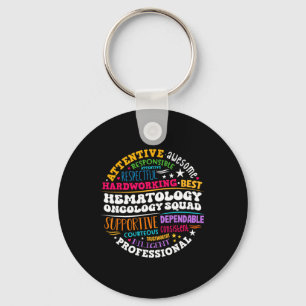 Oncology Hematology Nurse Squad Pediatric Hemonc D Keychain